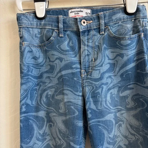 Abercrombie Kids High Rise Flare Jeans, Girls Size 13/14 - Picture 3 of 5